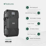 پاوربانک خورشیدی 5 پنل 20000 میلی‌ آمپر گرین لاین Green Lion Solar 5-Panel 20000mAh Power Bank PD20W